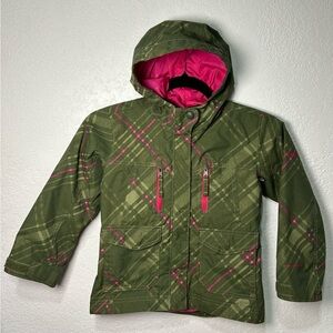 Columbia Green and Pink Hooded Jacket